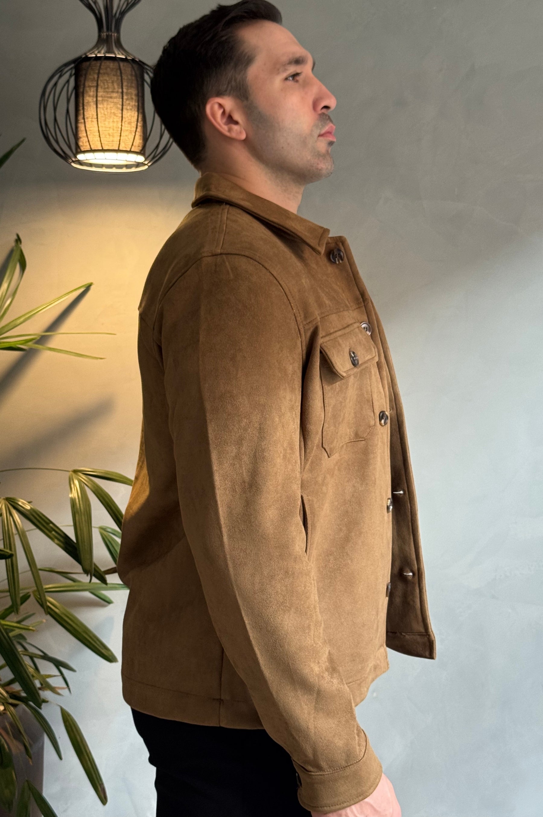 Jaqueta Milano Suede - Khaki
