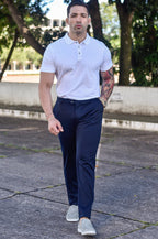 Calça Levon Signature com Ajuste - Azul Marinho