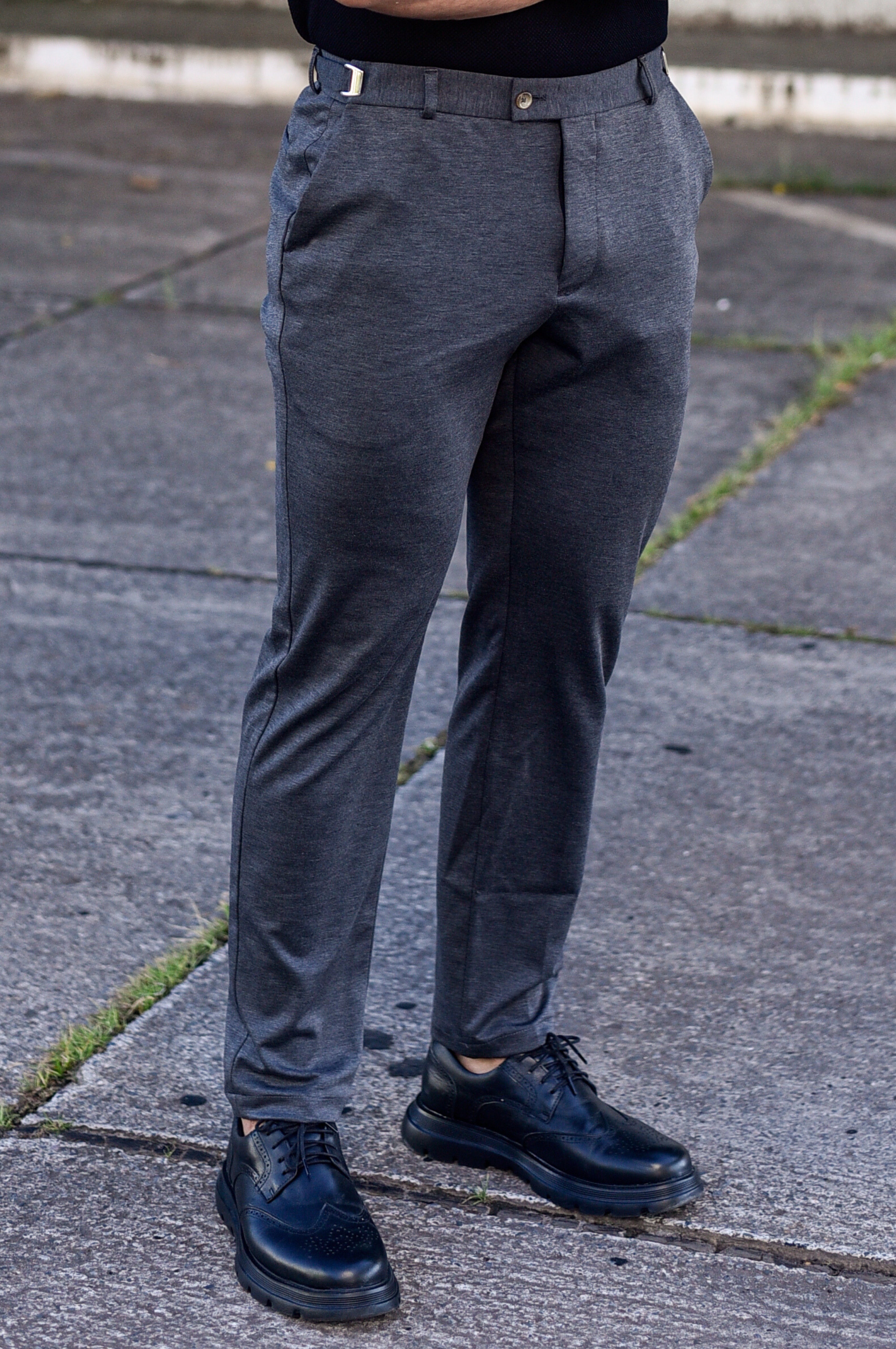 Calça Levon Signature com Ajuste - Chumbo