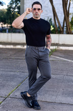 Calça Levon Signature com Ajuste - Chumbo