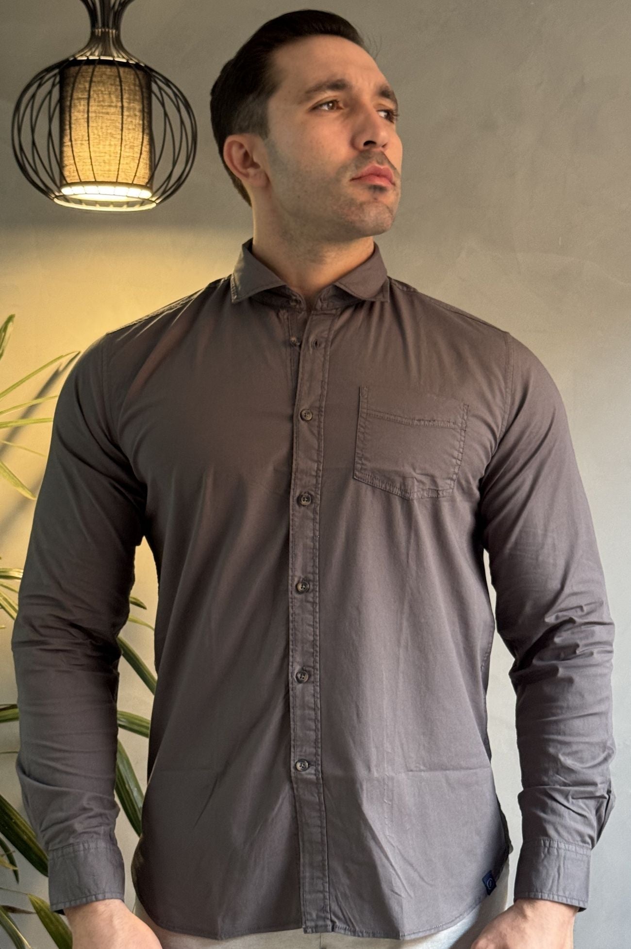 Camisa Casual com Bolso