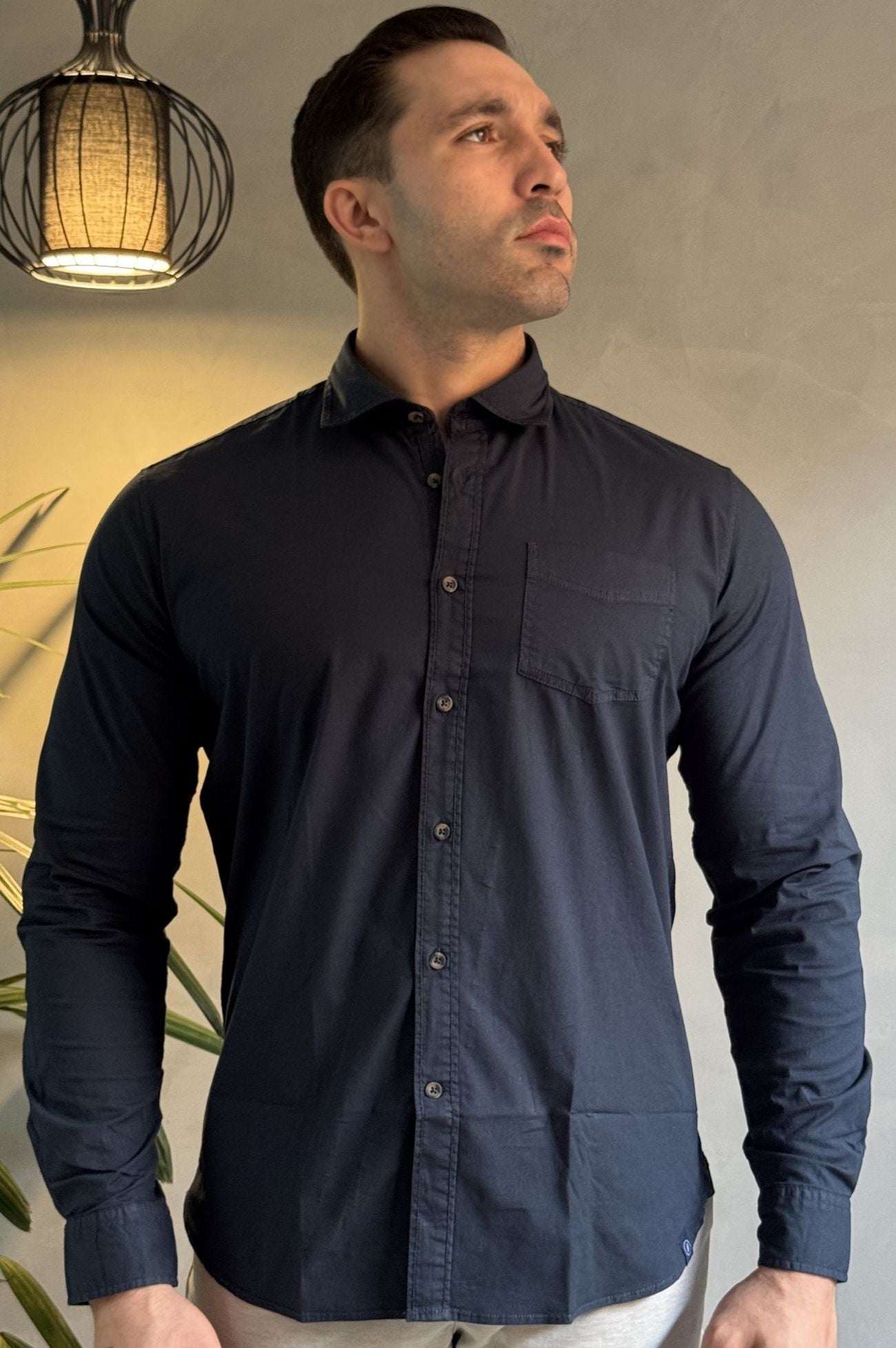 Camisa Casual com Bolso