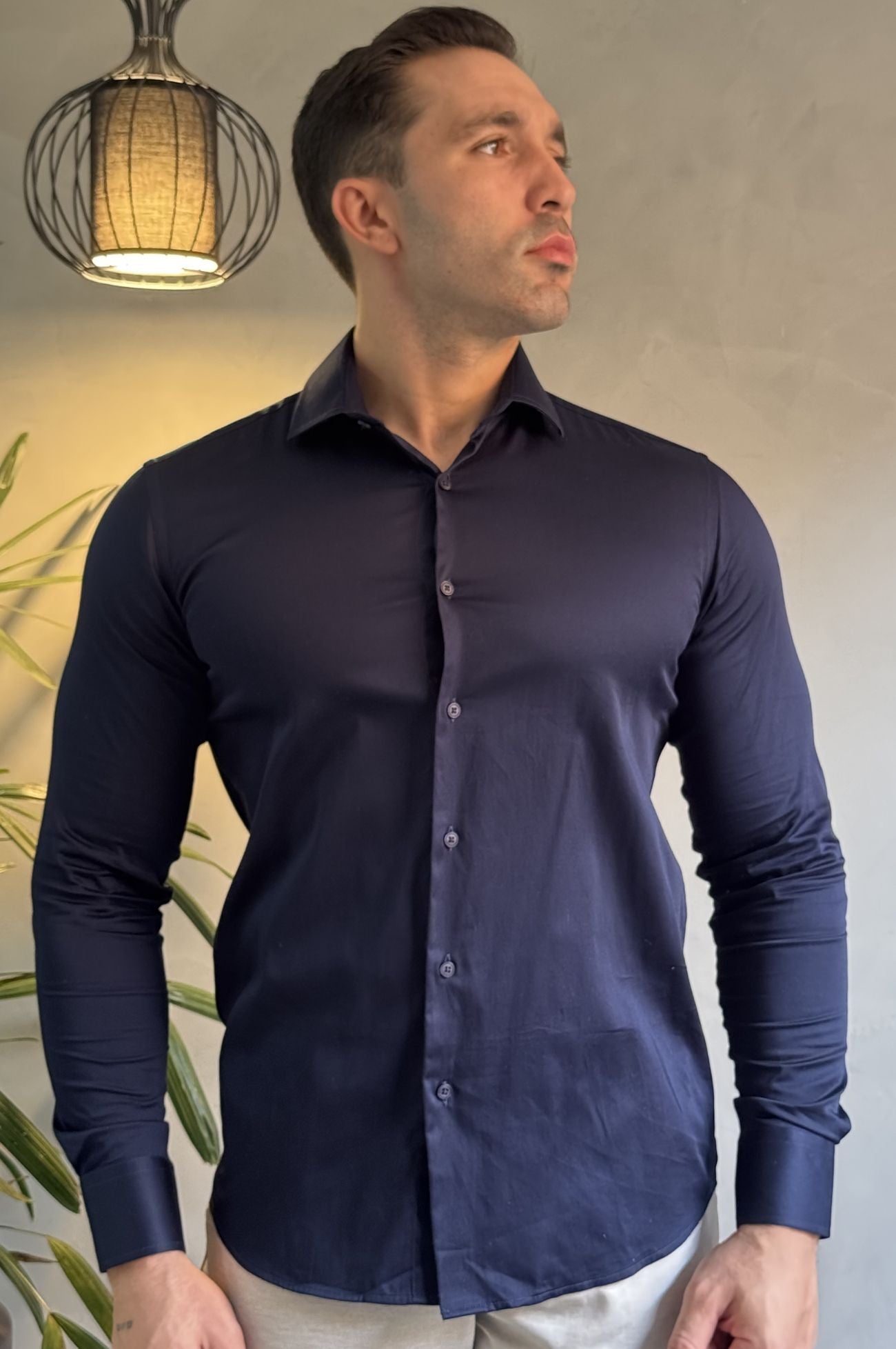 Camisa Slim Acetinada