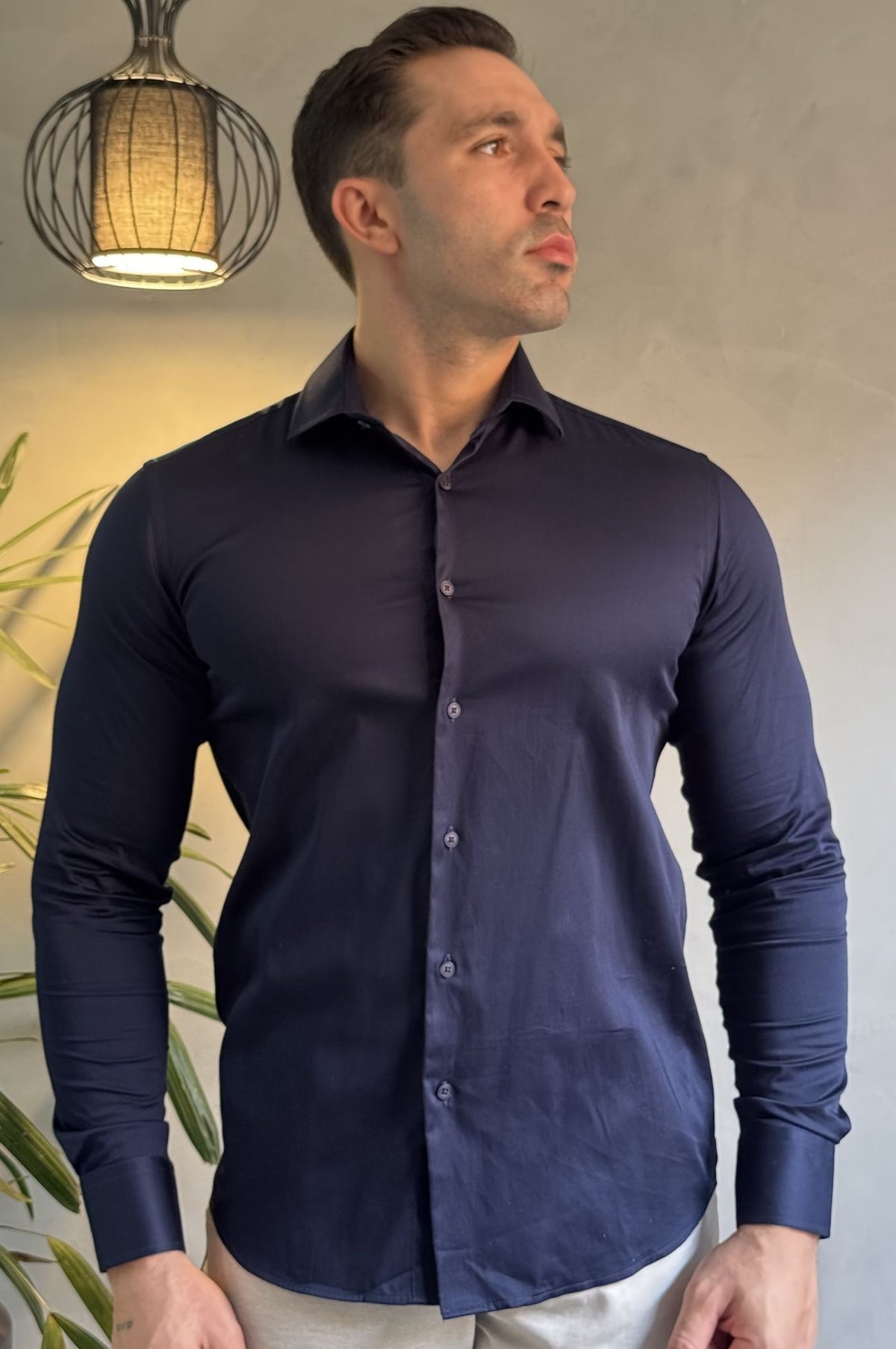 Camisa Slim Acetinada