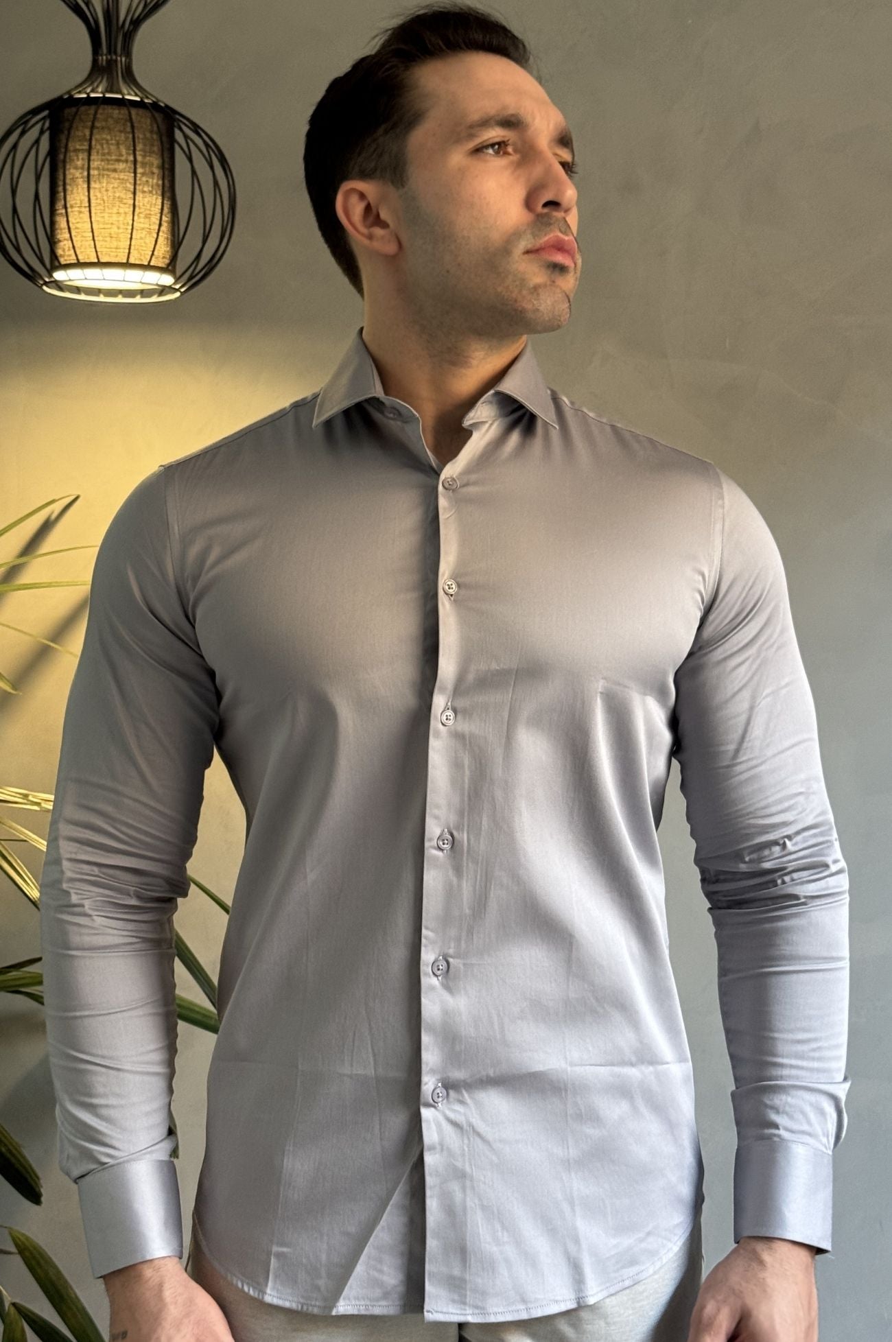 Camisa Slim Acetinada