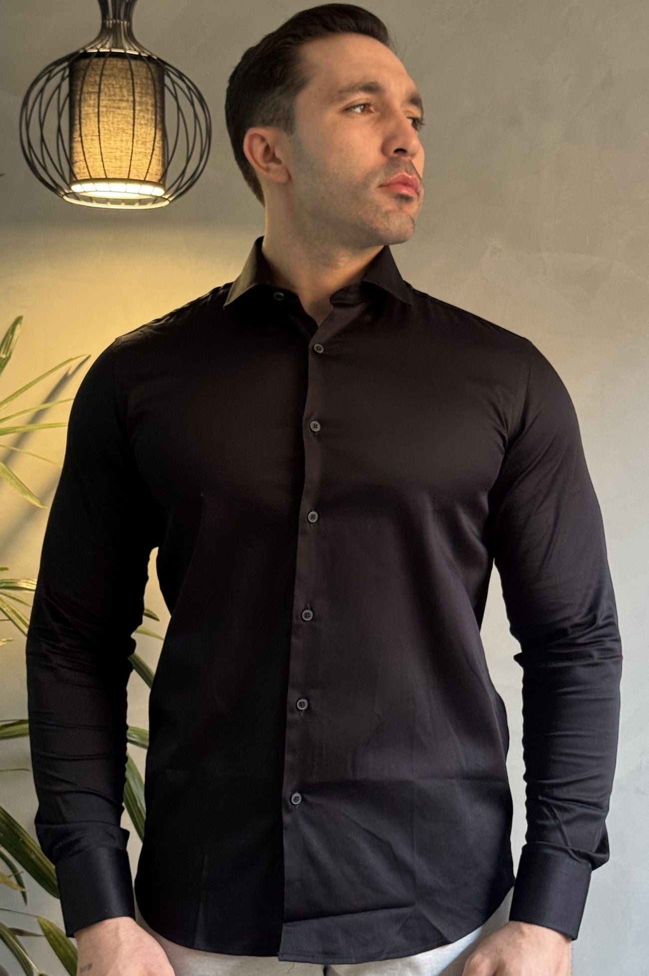 Camisa Slim Acetinada