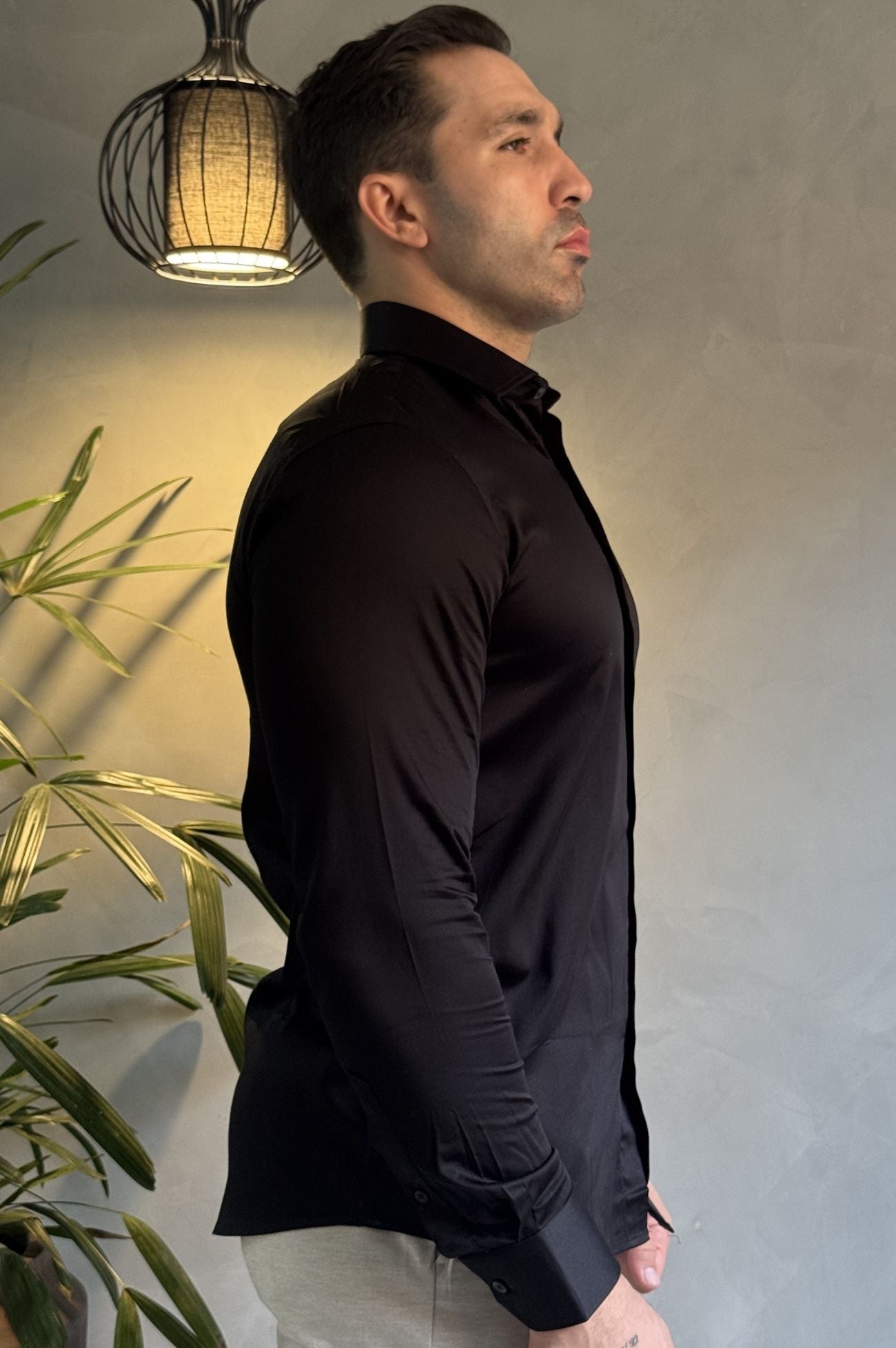 Camisa Slim Acetinada
