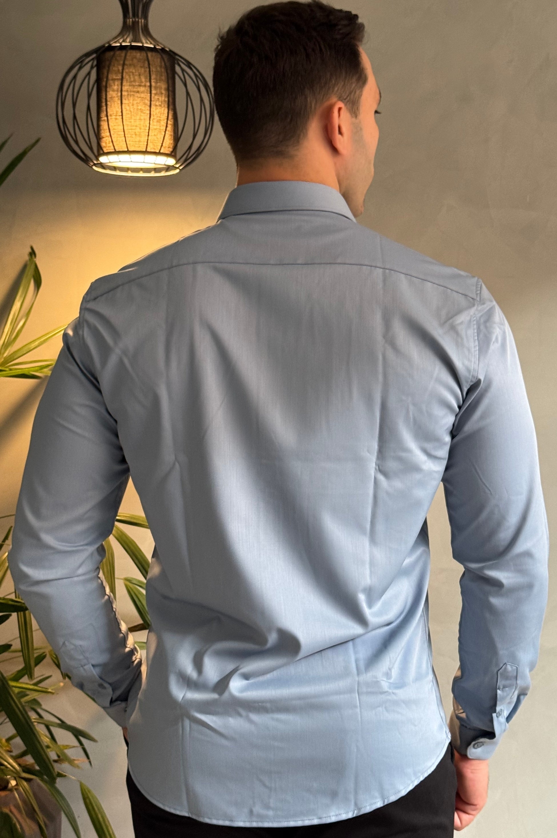 Camisa Soft Bambu Azul Claro