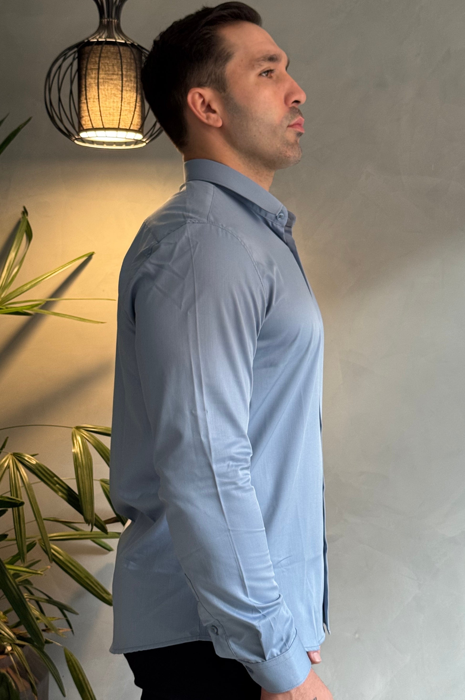 Camisa Soft Bambu Azul Claro