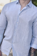 Camisa de Linho com Listras