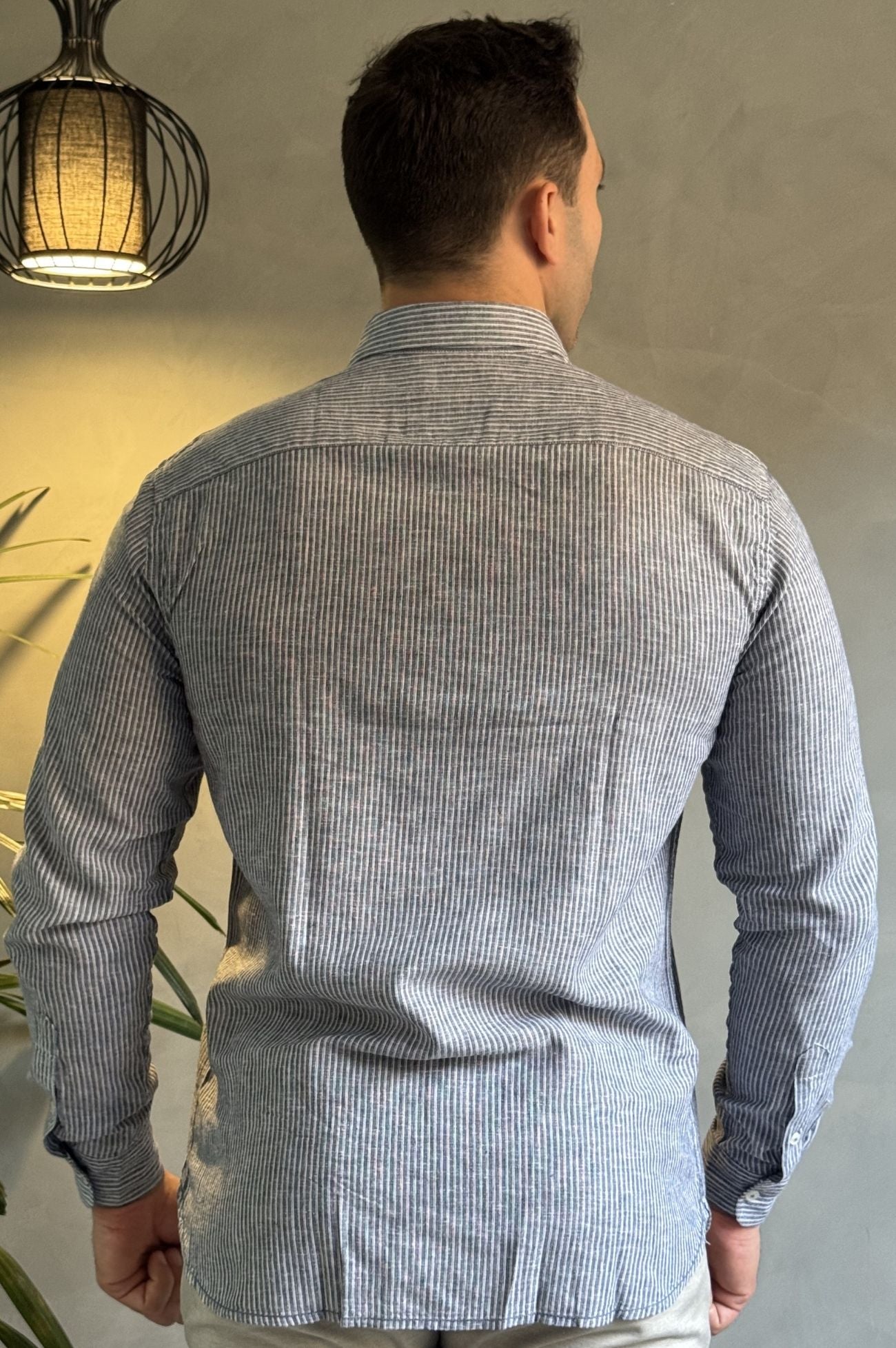 Camisa de Linho com Listras