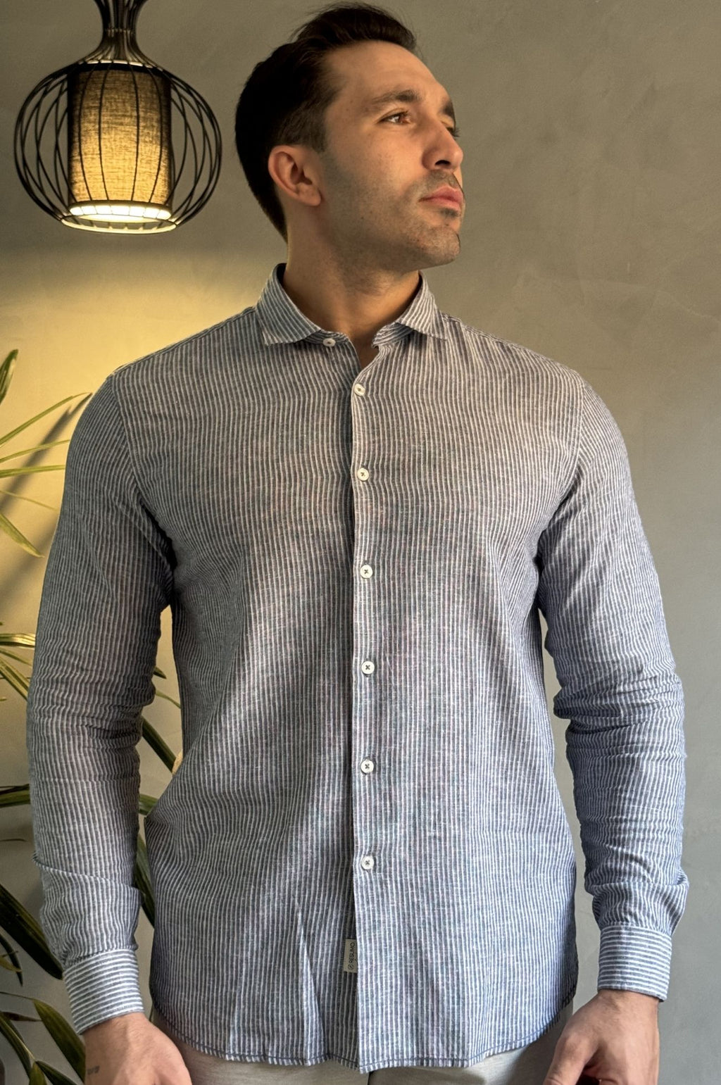 Camisa de Linho com Listras