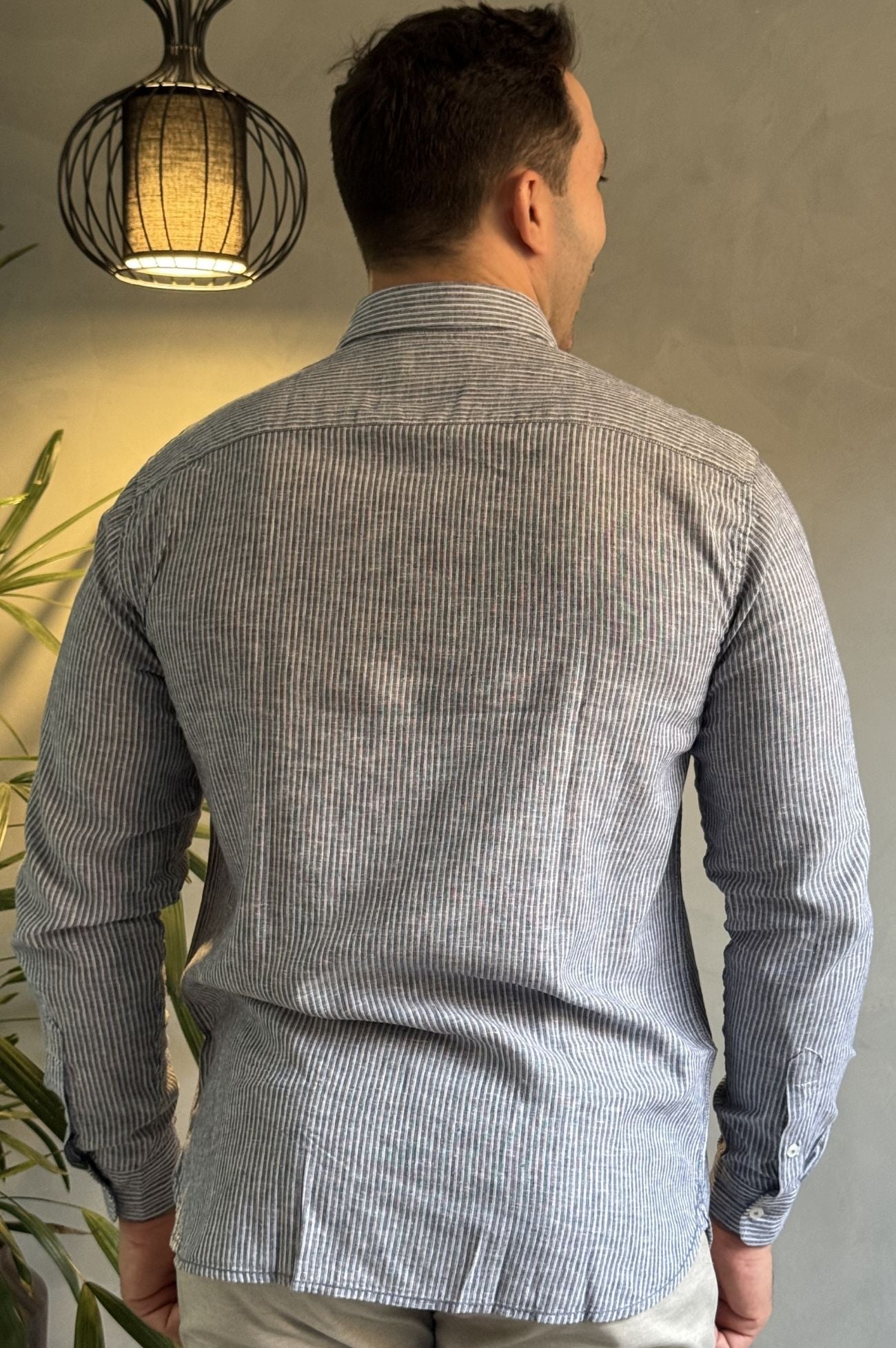 Camisa de Linho com Listras