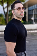 Camiseta Tricot Italy - Preta