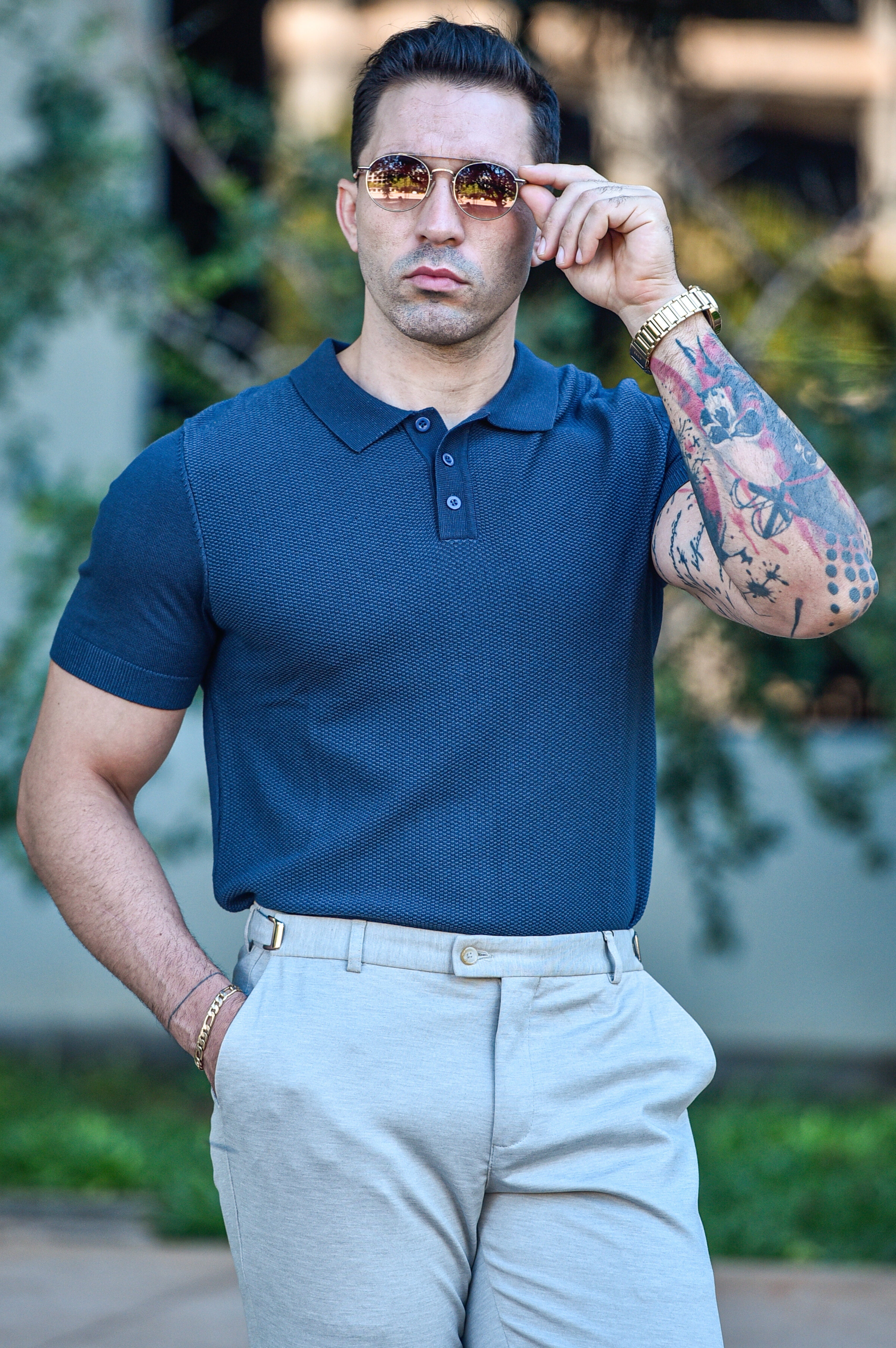Gola Polo Tricot Italy - Azul Marinho
