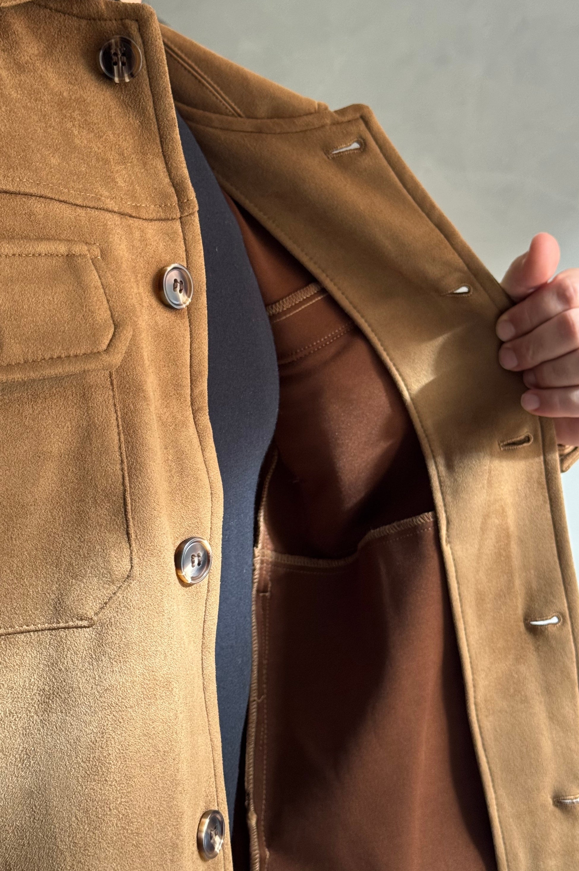 Jaqueta Milano Suede - Khaki
