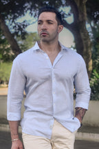 Camisa de Linho com Listras