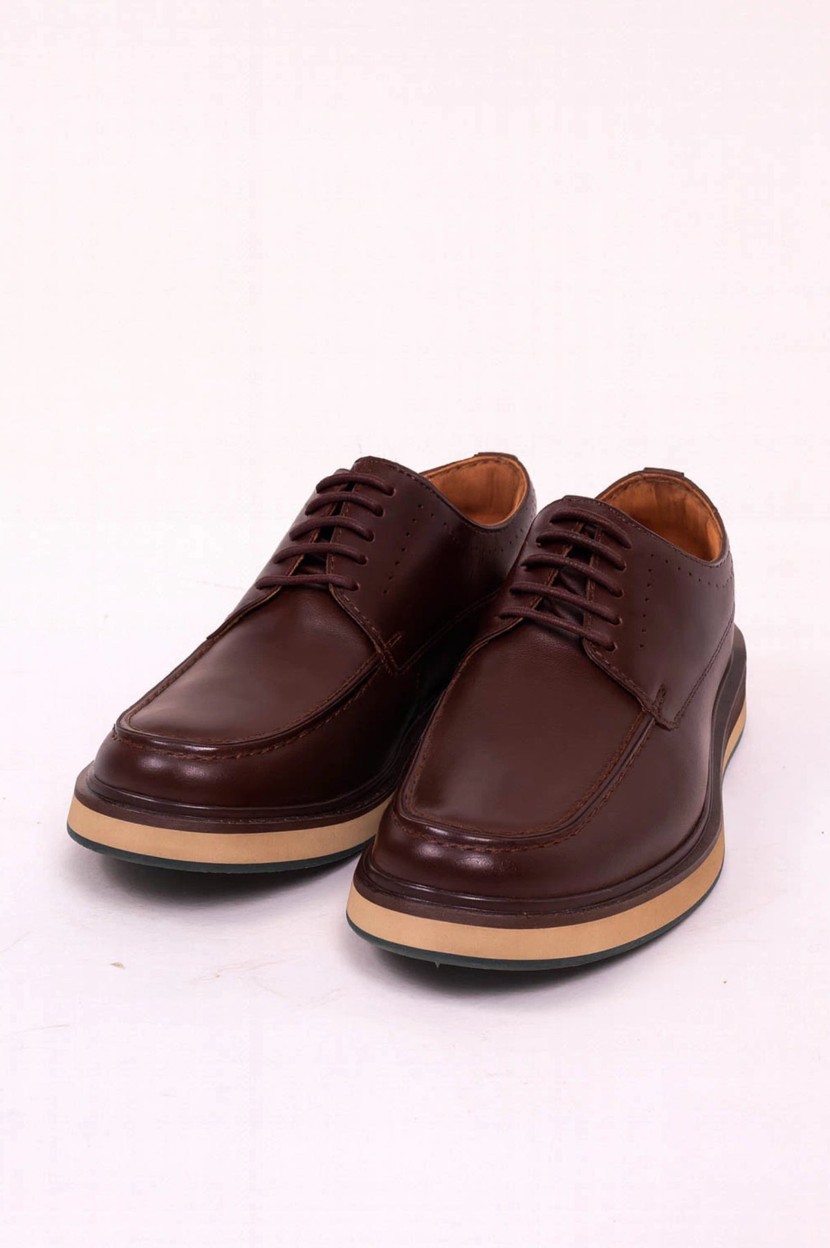 Sapato Derby Elite Couro Premium Café Verona