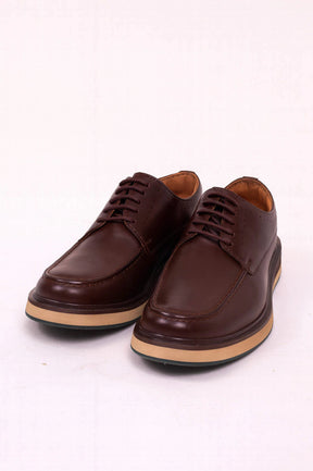 Sapato Derby Elite Couro Premium Café Verona